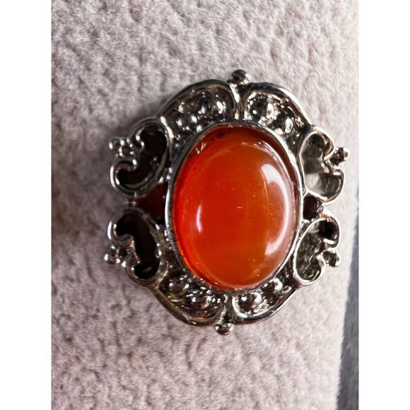 Carnelian stainless steel stud earrings - Picture 9 of 11